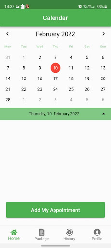 Android application EvoClean screenshort