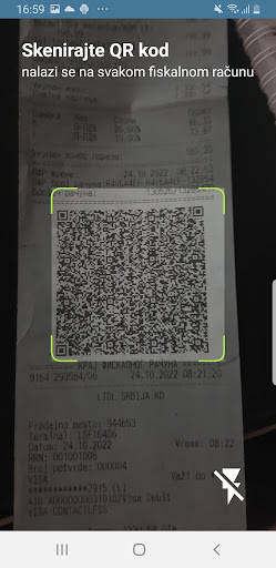 QQRIKU Skener fiskalnih računa Screen 3
