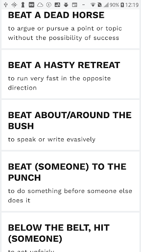 Android application American Phrases screenshort