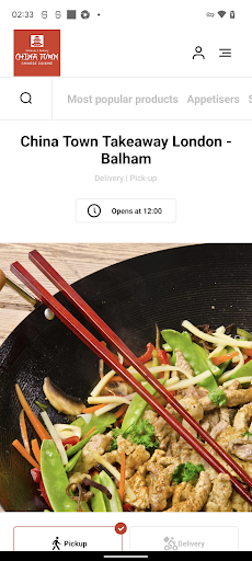 Android application China Town Takeaway London screenshort