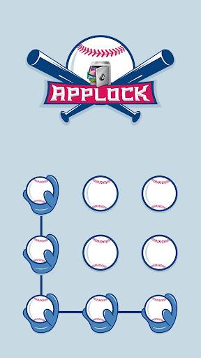 Android application AppLock Theme Baseball screenshort