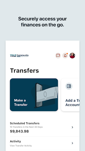 TRUE Community Digital Banking Screen 2