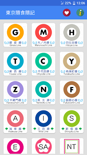 Android application 東京隨食隨記 screenshort