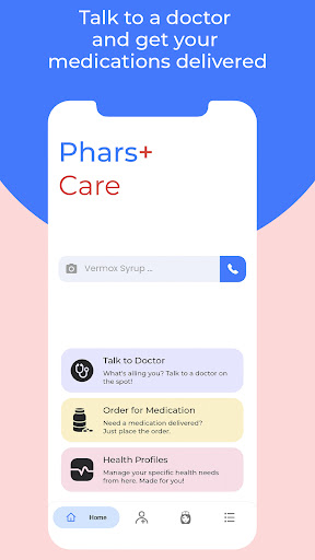 Android application Pharst Care screenshort