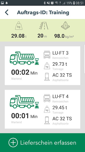 Android application Jobsite Note screenshort