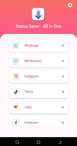 Android application Status Saver 2023 - All in One screenshort