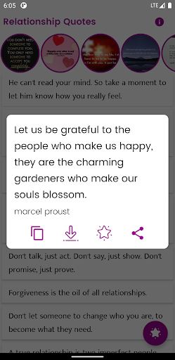 Android application Relationship Quotes and Saying screenshort