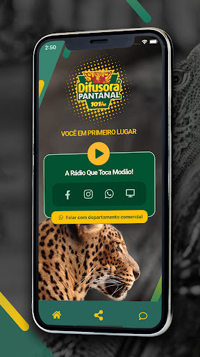 Android application Difusora Pantanal FM screenshort