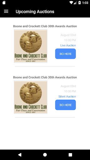Android application Boone and Crockett Club screenshort