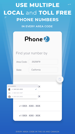 Phone2: Second Phone Number - Calling & Texting 1.1.32 screenshots 3