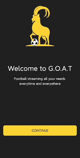 Android application G.O.A.T. screenshort