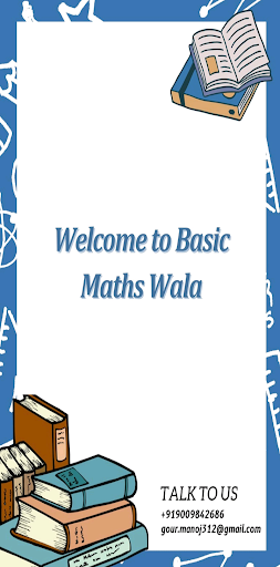 Android application Basic Maths Wala screenshort