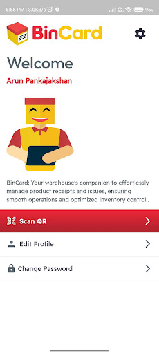 BinCard Screen 2