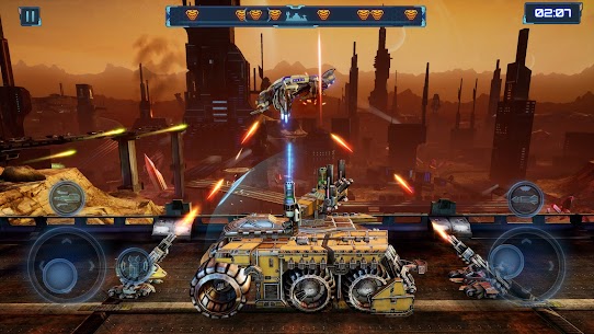 Robot Destroyer: Red Siren – Side Scroller game 1.4.1 APK + Mod (Unlimited money) 2022 2