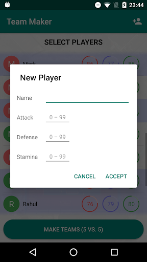 Team Maker: Balanced Teams Gen Screen 2