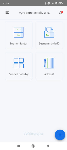 Android application Vyfakturuj.cz screenshort