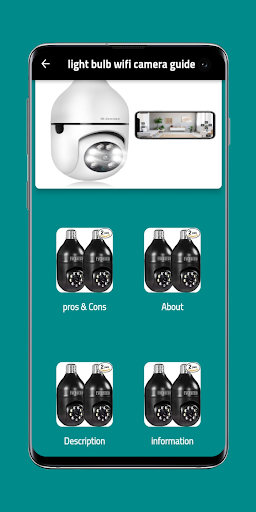 Android application light bulb wifi camera guide screenshort