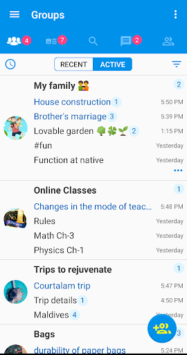 Android application Forum Talks screenshort