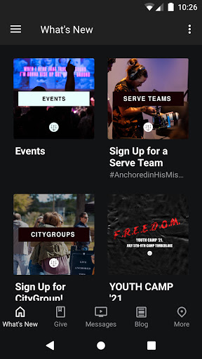 Android application Bold City Church screenshort