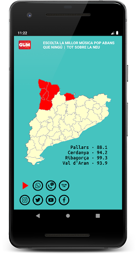 Android application GumFM Radio screenshort