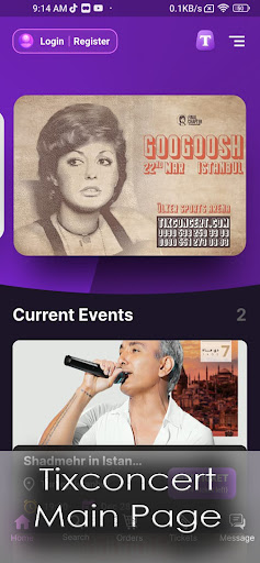 Tixconcert Screen 2