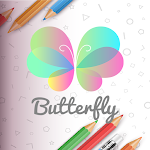 Cover Image of Download Butterfly Coloring Games - Glitter Coloring Book 1.1 APK