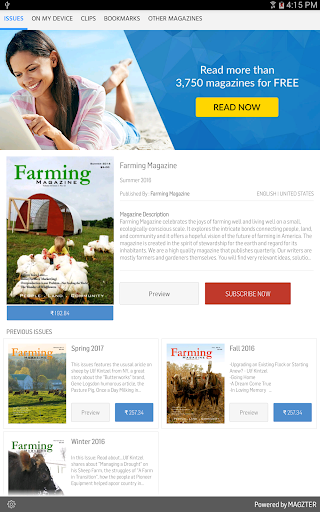 Android application Farming Magazine screenshort