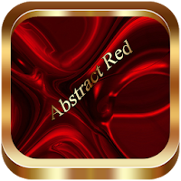Abstract Red Go Launcher theme