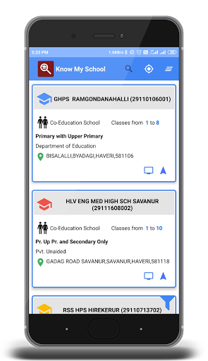 KNOW MY SCHOOL - Karnataka Screen 3