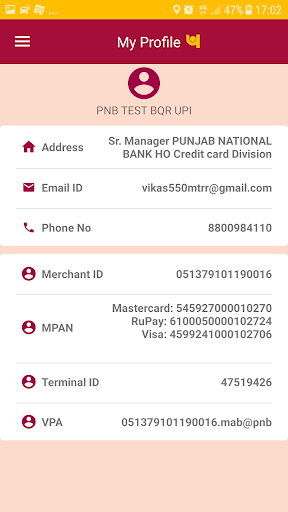 PNB Bharat QR Merchant Screen 3