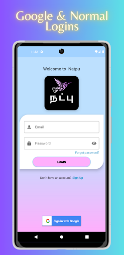 Android application Natpu: Tamil Chatting App screenshort