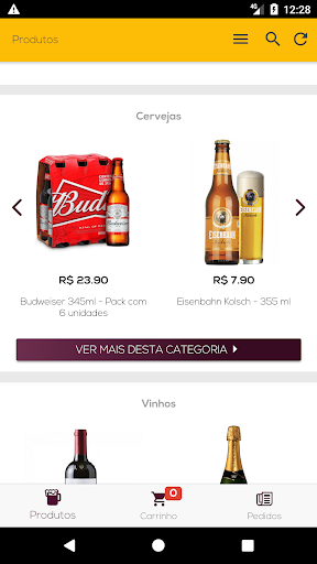 Android application IDRINKS screenshort