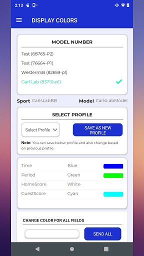 Android application ColorCast screenshort