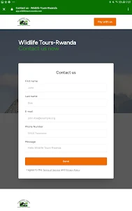 Wildlife Tours Rwanda App