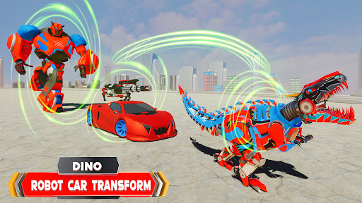 Android application Dino Robot Transform Car Games screenshort