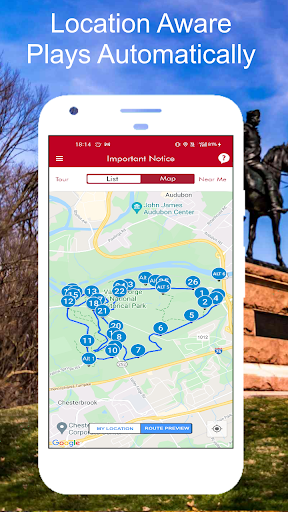 Valley Forge Audio Tour Guide Screen 2