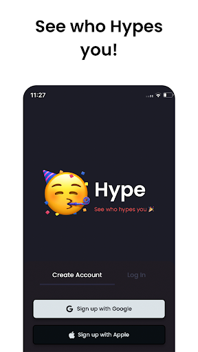 Android application Hype screenshort