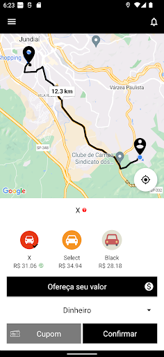 Android application Black Passageiro screenshort