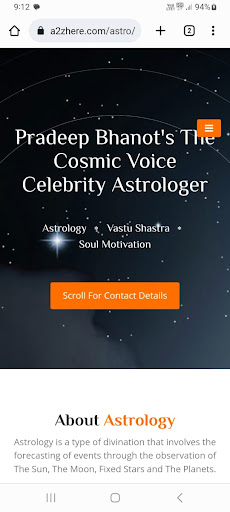 Android application Pradeep Bhanot's Cosmic Voice screenshort