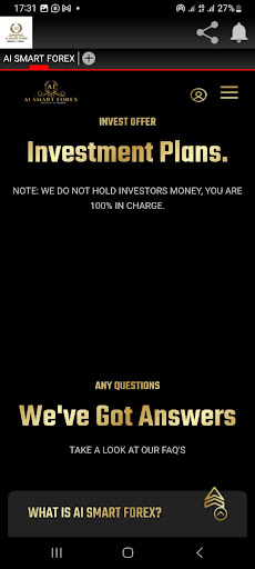 Android application AI SMART FOREX screenshort