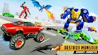 screenshot of Police Dragon Robot Car Game