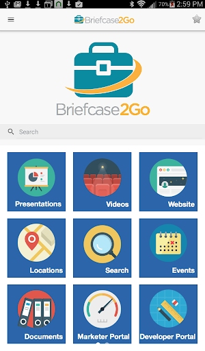 Android application Briefcase2Go screenshort
