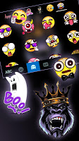 screenshot of Angry Ape King Keyboard Theme