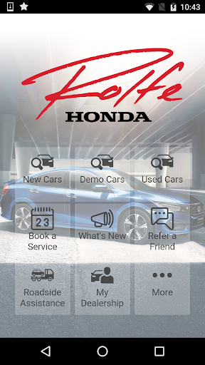 Android application Rolfe Honda screenshort