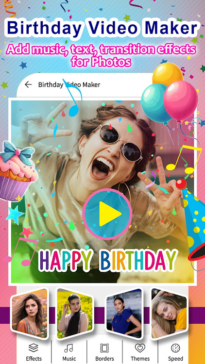 Birthday Video Maker With Song - 1.0.44 - (Android)