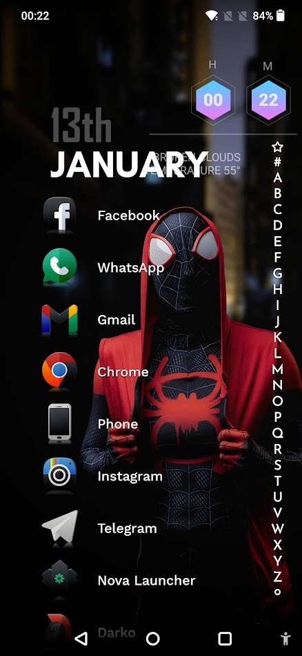 #3. Darko 2 - Icon Pack (Android) Door: PhunktasticDesigns