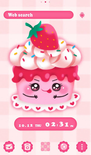 Android application Lovely Cupcake Theme screenshort