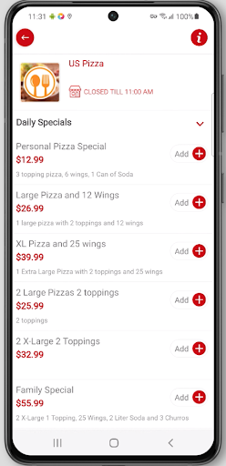 US Pizza Screen 3