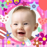 Baby photo frames icon
