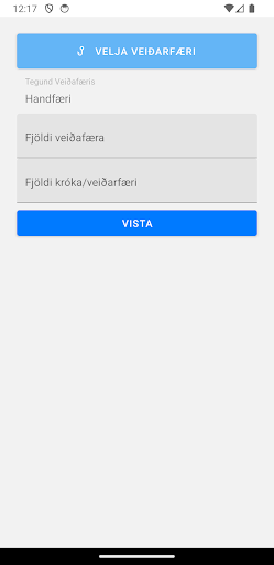 Aflaskráning Screen 2